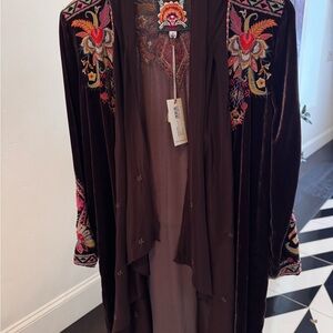 NEW Johnny Was Ioana Velvet Georgette Drape